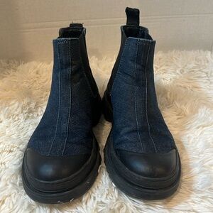 WANT Les Essentiels Wellington men’s denim Chelsea Boots US5 EU37